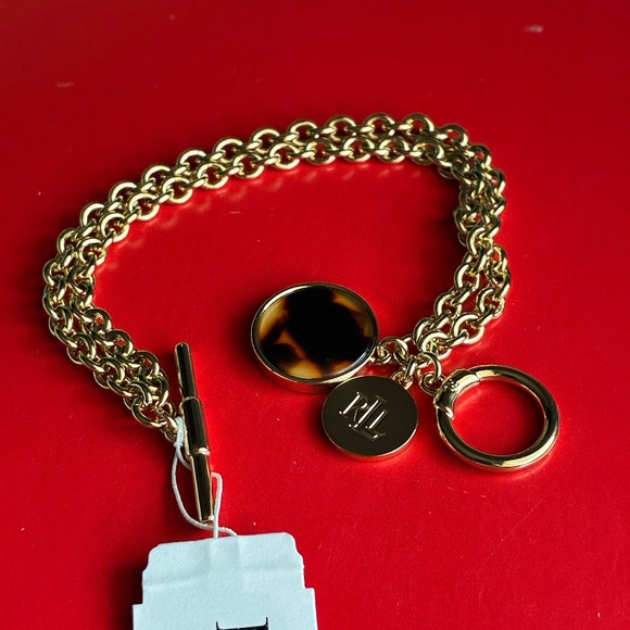 Ralph Lauren Bracelet,Ralph Lauren Gold Chain Bracelet with Charm - Picture 2 of 10
